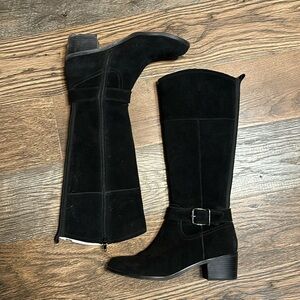Sz 9.5 - Bandolino - Black Suede Boots
